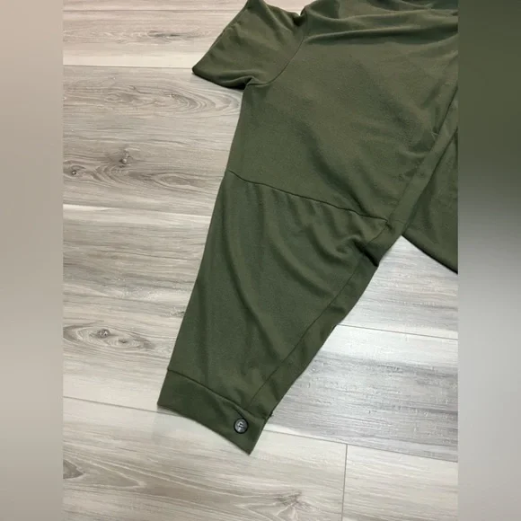 Green Turtleneck Bodycon Sweater Dress - Picture 3 of 6